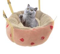 Columpio colgante de gato de peluche - Esterilla de peluche, cálida jaula colgante | suave apoyo apoyo estabilidad construcción con gatito pequeño