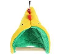 Columpio colgante de madera para loro, diseño de tienda triangular, para ejercicio de jaula y descanso, accesorio de cacatúa resistente a las mordeduras