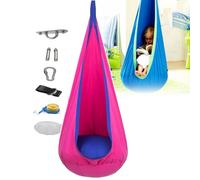 Columpio Cueva Colgante, Hamaca Tipo Cápsula, con Bomba De Aire Y Cojín Inflable, Carga Máxima De 80 Kg, Tela Resistente, para Interior/Exterior, Jardín Y Dormitorio.,Red