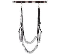 Columpio de amor para interiores, juego de columpio sexual SM fetiche fantasía, correa de nailon ajustable y varilla de soporte de acero inoxidable, juguete sexual para adultos