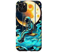 Columpio de astronauta en la luna | Diseño retro Cosmic Swing Carcasa para iPhone 11 Pro Max