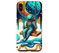 Columpio de astronauta en la luna | Diseño retro Cosmic Swing Carcasa para iPhone XS Max