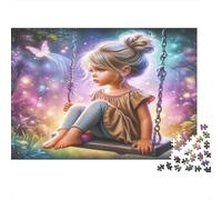 Columpio de Chica mágica Puzzle 1000 Piezas Papel Reciclado para Adultos Puzzle para Adultos Juego difícil y desafiante Excelente Idea de Regalo para Creatividad y Regalos 70x50cm/1000pcs