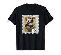 Columpio de Columpio y Panda, pequeño Columpio con neumáticos, Parque Forestal, Estilo Sello Camiseta