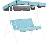 Columpio de jardín ajustable con cojines extraíbles, banco de relajación al aire libre para piscina y ocio, perfecto para patios, patios traseros y terrazas