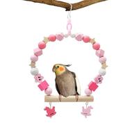 Columpio de jaula de pájaros, juguete para papagayos, juguete para masticar para pájaros, juguete para ejercicios de jaula de pájaros, columpio para periquitos, pájaros del amor, pinzones, mynah