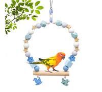 Columpio de jaula para pájaros, juguete para loros, columpio de pie, juguete de ejercicio para jaulas de pájaros, gimnasia para periquitos, pájaros del amor, pinzones, mynah
