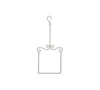 Columpio de metal resistente para colibrí adecuado para colocación al aire libre durante todo el año en jardines, patios y cubiertas (plateado)