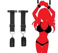 Columpio de Puerta - Eslinga de Amor para Parejas - con Banda de Sudor Ajustable para Parejas (Negro)