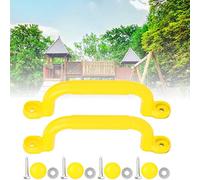 Columpio de Seguridad con Antideslizante para Parque Infantil para Niños, para Ejercicios Al Aire, Material Plástico Duradero, Rojo//Amarillo, 24 X 7 Cm, para Niños de 5 Años en Adelante