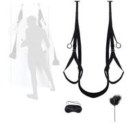 Columpio de yoga con arnés de nailon para colgar en la puerta con accesorios