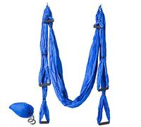 Columpio de yoga | Yoga Swing antigravedad | Hamaca aérea para Asana Yoga de material súper resistente - Nailon TAFFETTà 210T (BLU)
