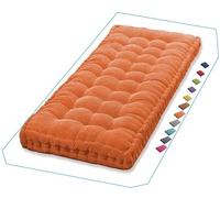 Columpio grueso para porche al aire libre para 1 a 3 plazas, impermeable, cojín de ratán para hamaca de 40 a 60 pulgadas, accesorio de piel de jardín (45 x 45 cm)