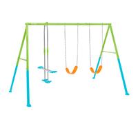 Columpio Infantil INTEX 3 en 1 Balancín Biplaza Acero Galvanizado, 343x254x211 Cm, Multicolor