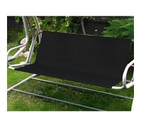 Columpio Jardin Exterior Funda Asiento de Reemplazo,Funda de Repuesto para Asiento de Columpio de Jardín,Impermeable Tela Oxford 600D Porch Swing de Asiento,Resistente (115 * 48 * 48cm,Negro)