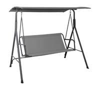 Columpio Jardin Exterior Funda Asiento de Reemplazo,Impermeable Tela Oxford 600D Porch Swing de Asiento,Funda de Repuesto para Columpio de Hollywood,Gris,54×20×20in