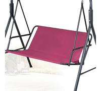Columpio Jardin Exterior Funda Asiento de Reemplazo,Protector de Asiento Plegable de Tela Oxford 600D,Funda de Asiento de Columpio de Tela para 2/3 Plazas Columpios,Rojo,47×18.5×18.5in