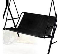 Columpio Jardin Exterior Funda Asiento de Reemplazo,Protector de Asiento Plegable de Tela Oxford 600D,Funda de Asiento de Columpio de Tela para 2/3 Plazas Columpios,Negro,44.5×18.5×18.5in
