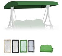 Columpio Jardin Toldo de Reemplazo Impermeable, Toldo de Reemplazo para Columpio, Cubierta Universal para Columpios de Patio de 2 a 3 Plazas(Green,75x47x9in/191cmx120x23cm)