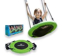 Columpio nido de pájaro Schildkröt 60 cm verde con altura ajustable 150 kg