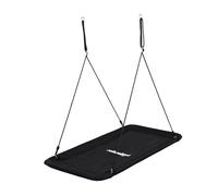 Columpio Nido Relaxdays, Rectangular, para niños y Adultos, 150 kg, para Varios niños, Exterior, BT 150x80 cm, Negro