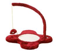 Columpio para Gatos Juguetes For Gatos, Tabla For Rascar Gatos De Sisal En Forma De Flor, Imán Colgante, Garra De Ratón, Juguete For Mascotas Resistente Al Desgaste Lindo Columpio para Gatos(Red)
