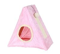 Columpio Para Gatos Marco De Escalada For Gatos, Pequeño Criadero, Tabla For Rascar, Agujero Integrado, Cubo De Juguete For Gatitos, Garra De Molienda, Nido For Gatos Lindo Columpio Para Gatos(Pink)