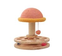 Columpio Para Gatos Plato giratorio de madera maciza for gatos, juguete for gatos, garra de Sisal, tablero rascador integrado, suministros for gatos, juguete for gatos Lindo Columpio Para Gatos(L)
