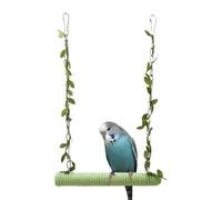 Columpio para pájaros, soporte de madera para loros, juguetes colgantes con 2 ganchos de metal para loro, periquito, cacatúa, pájaros del amor, pinzones