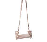 Columpio portátil para Asientos Fotografía Prop Posando Regalo Hecho a mano Muebles Estable Madera para Photo Studio Prop Adorno, Blanco