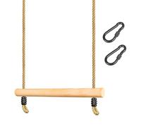 Columpio trapezoidal, barra trapezoidal de madera con cuerda ajustable en altura, columpio para niños, para interior y exterior
