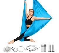 Columpio Yoga Aereo, Telas Aereas, 200 KG Accesorios de Yoga, Hamaca de Yogas 2 en 1, Incluye Hardware de Instalación Completo, para Estiramiento y Movimiento Corporal