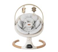 Columpio de bebé para bebés, altavoz de música Bluetooth, cinturón de arnés de 5 puntos