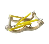 Columpios para Aves Pequeñas,Posadero De Madera para Aves - con Resorte para Ejercicio, para Periquito, Cacatúa, Canario Y Más