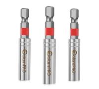 ColumPRO Juego de soportes magnéticos para brocas, 3 soportes de brocas de 60 mm para broca de destornillador.