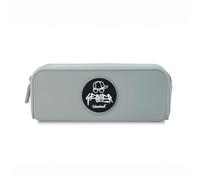 Colurbook Geolier - Estuche portalápices de Suave Silicona, Cierre de Cremallera, Formato 19,5 x 7 x 5,5 cm, Gris, Moderno