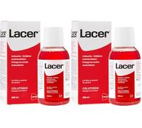COLUTORIO LACER - Colutorio 200ml, Larga Duración, Previene Caries, Enjuague Bucal Diario, Sin Alcohol, Sin Gluten, Elimina la Placa Bacteriana (Paquete de 2)