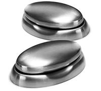 COM-FOR - Jabón antiolor con cuenco de acero inoxidable (02 piezas, jabón/cuenco)