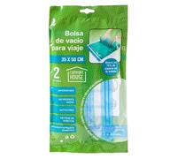 Com-fort house | bolsas de vacío para ropa | paquete de 6 unidades | cierre hermético | sellado impermeable | inflador de vacío incluído | (80cm x 120cm) 35 cm