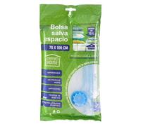 Com-fort house | bolsas de vacío para ropa | paquete de 6 unidades | cierre hermético | sellado impermeable | inflador de vacío incluído | (70cm x 100cm) 1 cm