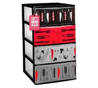 Com-fort house | cajonera apilable de plástico | modelo iris | diseño cocina | modelo de 4 cajones