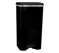 Com-fort house | cubo de basura con pedal | capacidad de 37 litros | cubo reciclaje | cubo de basura orgánico cocina | 1 unidad | piezas extraíbles | limpieza fácil