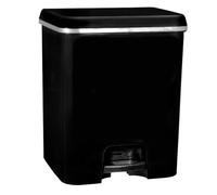 Com-fort house | cubo de basura pedal | capacidad de 52 litros | cubo reciclaje con separación | cubo de basura cocina | cubo duo| limpieza fácil