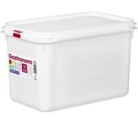 COM-FORT HOUSE Tupper Hermético Rectangular 2L Pack 3 - Recipientes para Alimentos de Plástico con Tapa, Aptos Microondas, Lavavajillas y Congelador, Color Blanco - Uso profesional en restaurantes