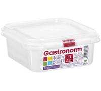Com-fort house - tartera cuadrada para comida reutilizable con tapa, apto para microondas, lavavajillas y congelador. medidas: 176x162x65 1,2l, pack de 3 o 6 unidades 6.5 cm
