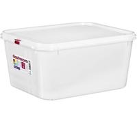 Com-fort house - tartera rectangular para comida reutilizable con tapa, apto para microondas, lavavajillas y congelador. medidas: 324x265x150 10l, pack de 3 o 6 unidades 26.5 cm