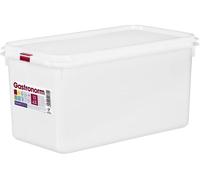 Com-fort house - tartera rectangular para comida reutilizable con tapa, apto para microondas, lavavajillas y congelador. medidas: 325x176x150 6,5l, pack de 3 o 6 unidades 32.5 cm