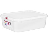 Com-fort house - tartera rectangular para comida reutilizable con tapa, apto para microondas, lavavajillas y congelador. medidas: 325x265x100 6,8l, pack de 3 o 6 unidades 26.5 cm