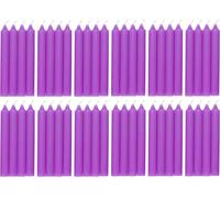 Com-fort house- vela de mesa lila - pack velas de 48 unidades - velas decorativas sin perfume - velas para tu hogar