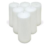 Com-fort house- velas blancas | pack velas de 6 unidades | velas 6x15cm | tealight | velas decorativas sin perfume |